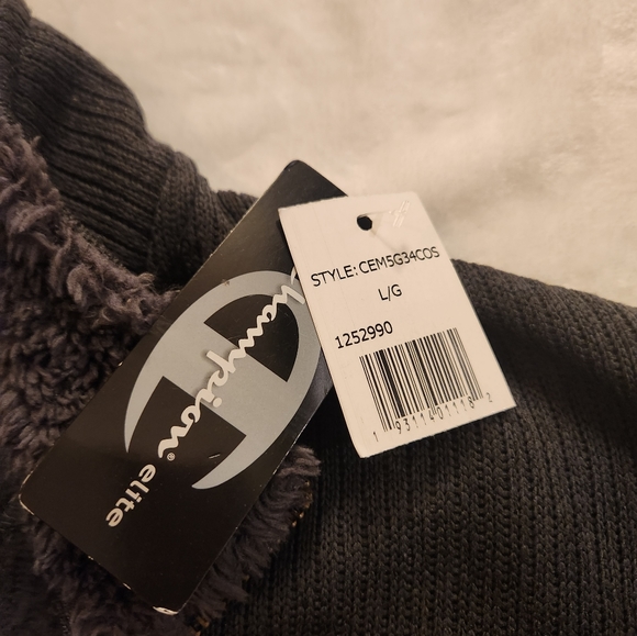 Champion Elite Men's Gray 1/4 Zip Pullover Sweater Size Large NWT - Picture 7 of 11